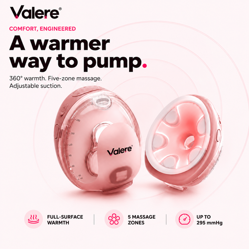 Heated Wearable Breast Pump