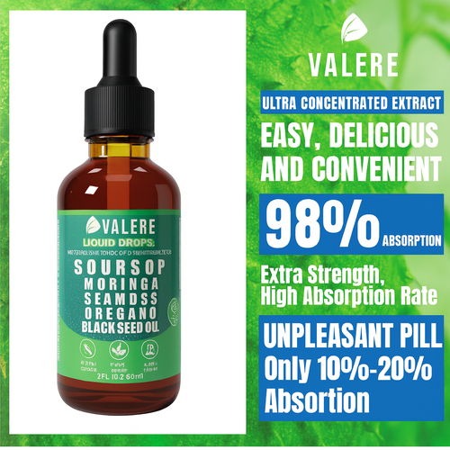 Valere Pure Soursop 10 in 1 Liquid Drops Extract